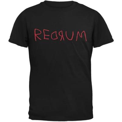 Tee's Plus Halloween Horror Redrum Schwarz Erwachsenen T-Shirt