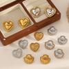 Modern Style Stainless Steel Geometric Earrings For Women Summer