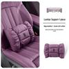 Besturn Little Horse Headrest & Lumbar Support Set - Purple Neck Protection Pillow & Lumbar Pad for 26 Models