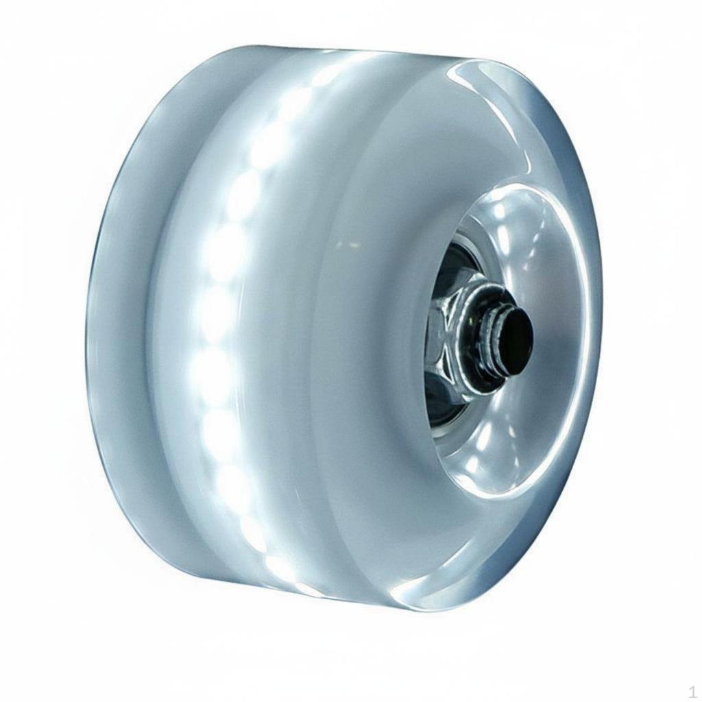 LED Flashing Inline Skate Wheels No Required Wheel PU Material Lightup