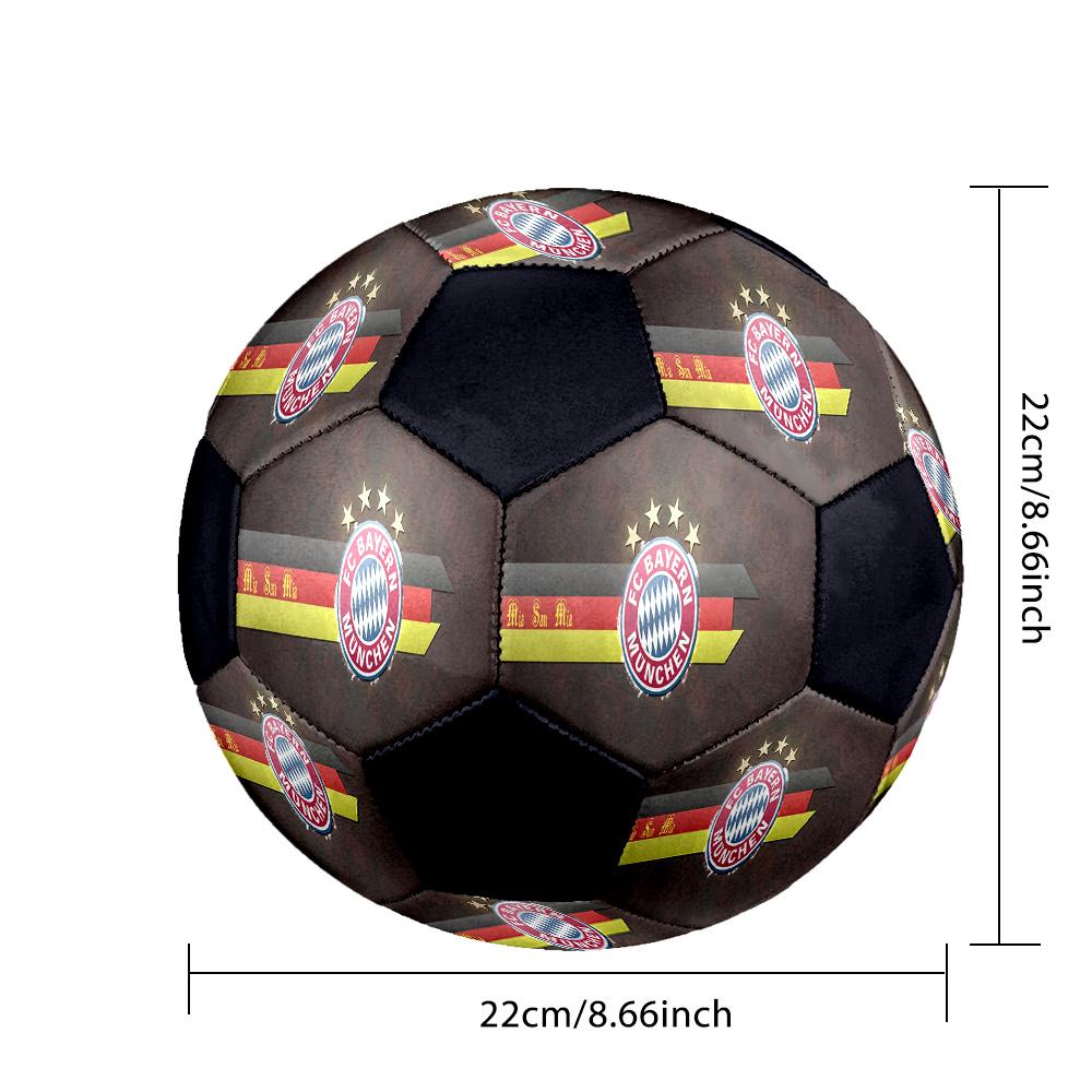 1 pz Pallone da Calcio Bayern Monaco Stemma Taglia Standard 5, Pallone da Calcio Resistente per Allenamento a Scuola Parco & Intrattenimento Quotidiano zq7148