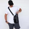 Magnetic Crossbody Gym Bag for Outdoor Sports with Water Bottle and Phone Storage
