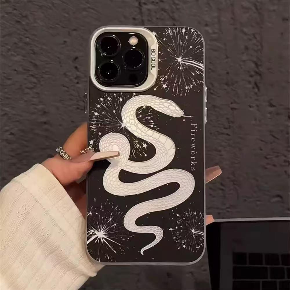 Auspicious Snake Phone Case for Apple iPhone 17/16 Pro Max/15 Pro/14/13/12