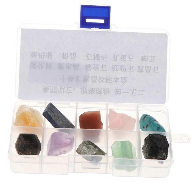 Rock & Mineral Collection Geology Science Kit Earth Sciences Educational - Box Of 10 Pieces Quartz Crystal Specimens #A
