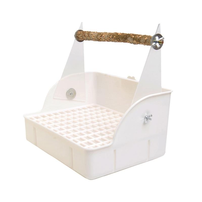 Small Bird Perch,Bird Play Stand,Portable Training Parrot Playstand,Bird Cage Toy for Cockatiels Conures Parakeet белый