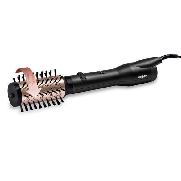 Babyliss as970e rotating curling iron/dryer ionic technology multi-stage adjustment black and gold
