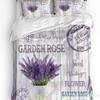 Purple Flower Lavender White Duvet Cover With Pillow Case Custom 3pcs Bedding Set Quilt Cover Double Bed Home Textile