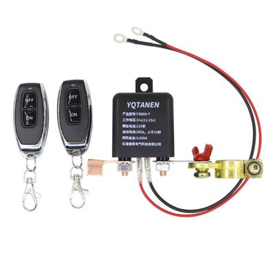 Remote Battery Disconnect Switch for Cars Auto RVs Truck DC12V 200A Wireless Remote Control Anti-Theft Simple Operation