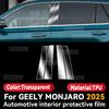 For GEELY MONJARO 2025 Car Interior Center Console Instrument Dashboard Protective Cover Film Anti-scratch Sticker Accessories