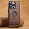 Suteni G2 Magsafe Oil Wax Leather Back Phone Case with Holder