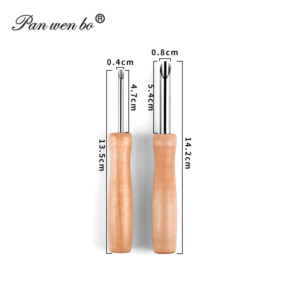 Stainless Steel Round Hole Punch Set for Clay Sculpture & Pottery - 4 Piece DIY Carving Tools