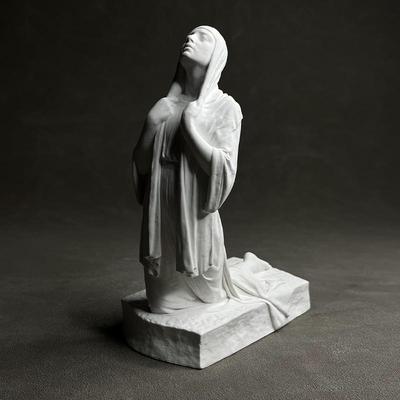 Devout Believers Plaster Statue Crafts Desk Decoration Ornaments Creative Believers Characters Sculpture Room Aesthetic Decor