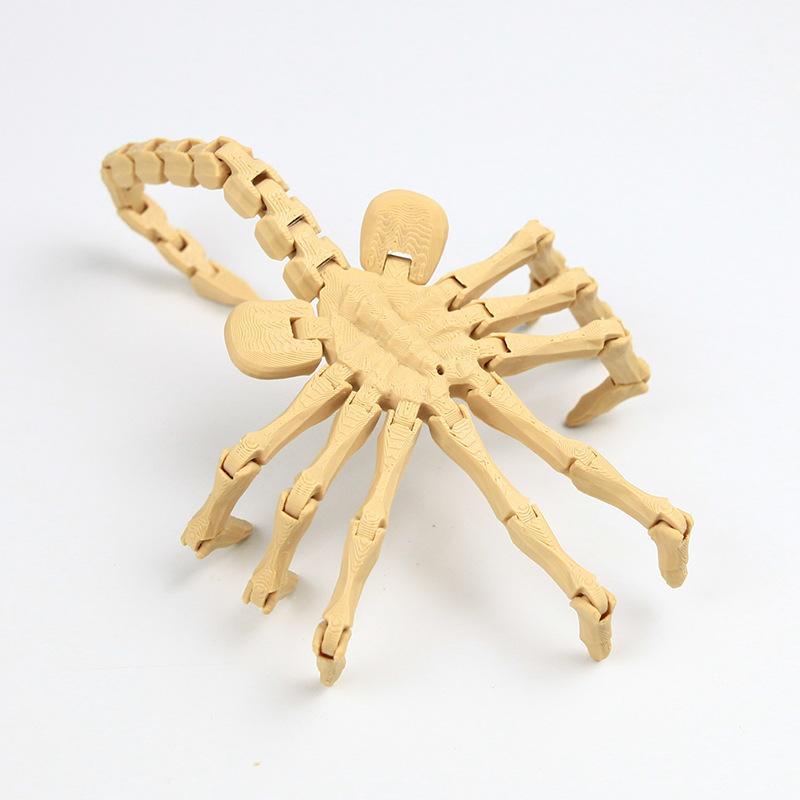 3D Printed Movable Joints Facehugger Figurine Articulated Simulation Toy Creative Holiday Gift for Sci-Fi Movie Collectors