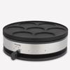 HKOENIG Crepe Maker - KREP56 - Removable Reversible Plate - 33 Cm Cooking Surface - 1500W - Black/Steel