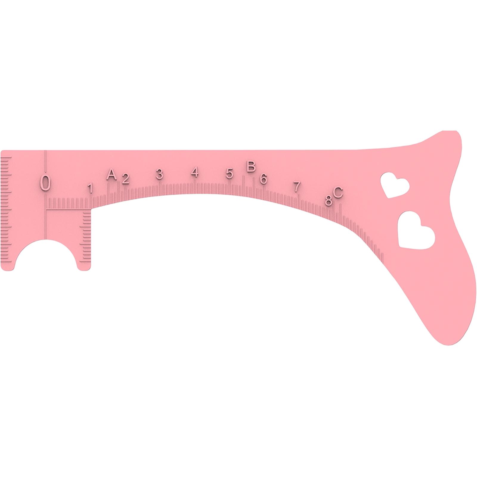 

Многоцелевой силиконовый трафарет для бровей, подводка для глаз и губ, для идеальной стрелочной подводки и определения бровей розовый