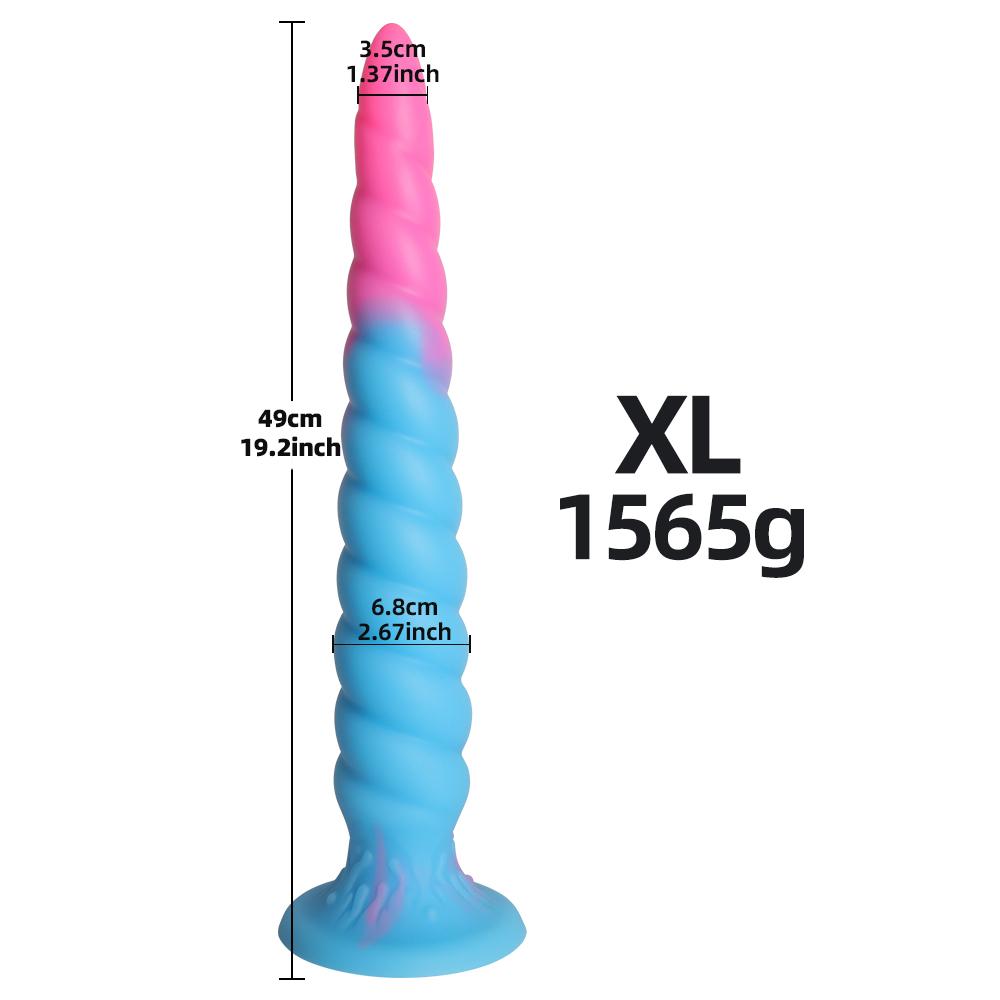 Leuchtende Analsexspielzeuge Langer Analplug Dildos Riesige Buttplugs für Frauen Männer G-Punkt Prostata-Massagegerät Schwuler Anus Dilator Masturbator