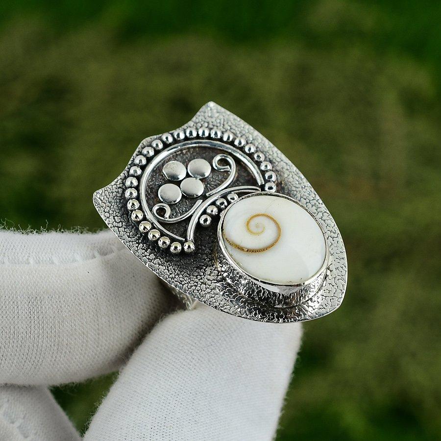 Friendship Day Sale Shiva Eye Gemstone Stackable Bezel Ring 925 Sterling Silver Adjustable
