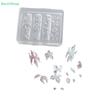 3D Silicone Nail Art Mold Relief Lily Flower Design DIY Nail Art Decor Transparent Manicure Template