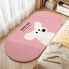 Cartoon Plush Rug Soft Non-Slip Bedside Rug for Girls' Bedrooms Children's Playroom Floor Mat Home Decor