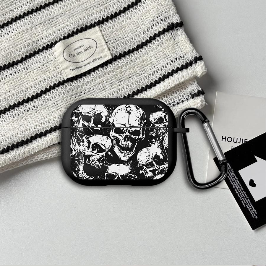 Case For Airpods 4 Pro2 Pro3 2 Pro 3 1 Earphone Cases Cover Also Covered With Skull Flowers