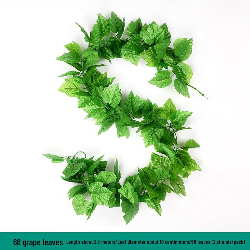 

Искусственные зеленые лозы: Потолочное украшение из пластиковых листьев и цветов