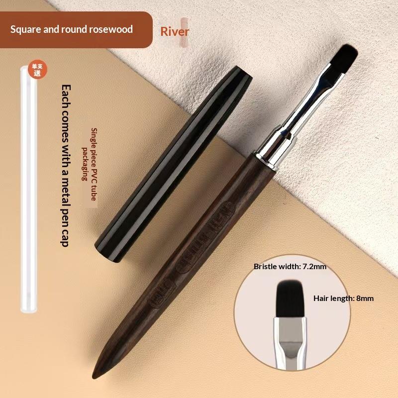 Wood Gel Painting Brush Nail Construct Acrylic Brush For Manicure DIY Builder Tool Brush Pen Professional Gel False Tip Pen