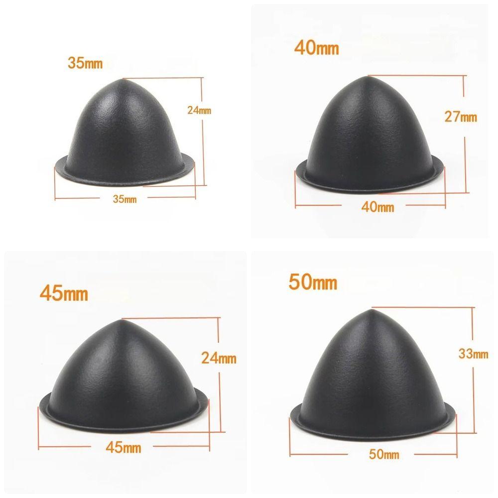 1/4Pcs Durable 35/40/45/50mm Speaker Dust Cover Black Tip Coned Dust Caps PP Protective Sleeve Speaker Repair Parts Accessories