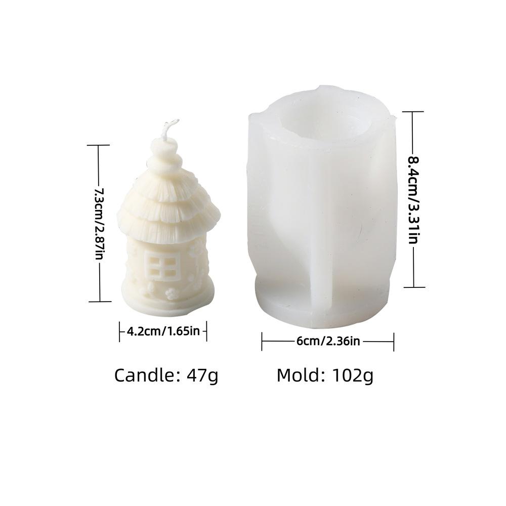 

Маленький Дом Форма для Свечей Травяной Дом Дом Розы Ароматерапия Гипс Капающая Декорация Силиконовая Форма