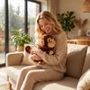 Plush Stuffed Animal Soft Toy Monkey Plushie Cuddly Plush Doll for Home Decoration and Play Suitable for Children and Adults Birthday Gift