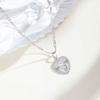 Bracciale Rosario Vergine Colore Argento per Donna, Braccialetti a Catena Serpente con Crocifisso e Perline in Acciaio Inossidabile, Gioielli Cattolici
