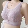 Large Size Bra for Women Without Steel Rims Thin Bra for Women with Lace Double Breasted Anti Sagging Breathable Bra