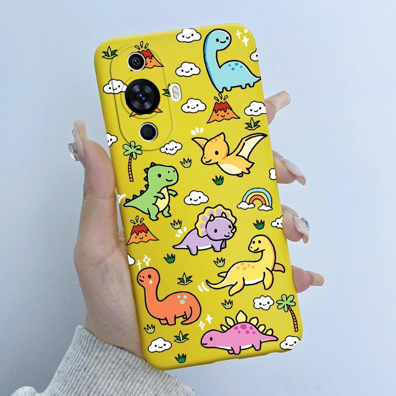 For Huawei Nova 12s Case FOA-LX9 Flower Girl Design Soft Silicone Cover For Huawei Nova 11 Nova11 Pro Ultra Nova12s Phone Cases