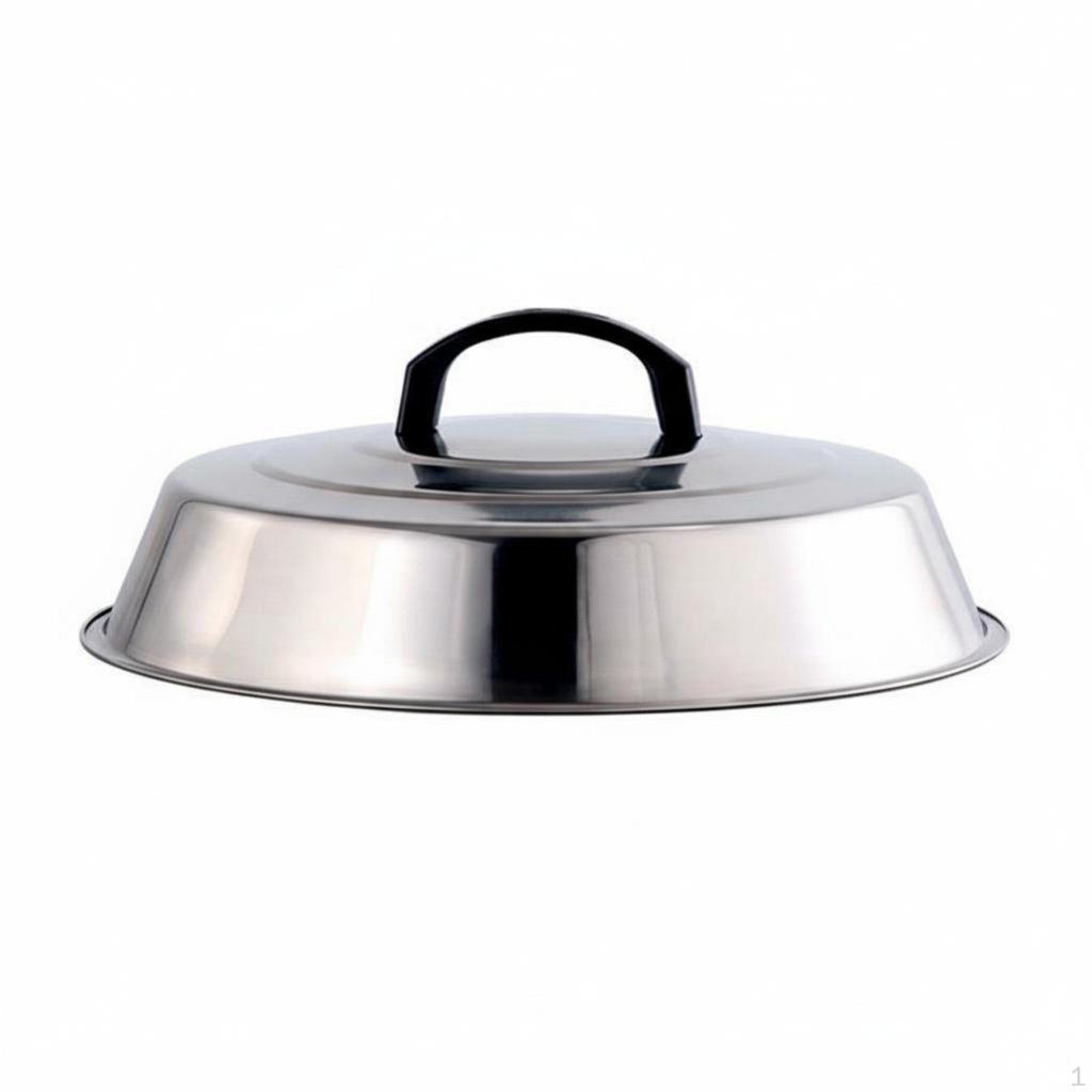 Stainless Steel Pot Lid Thickened Material Universal Wok Rust Resistant High Dome Pan Cover for