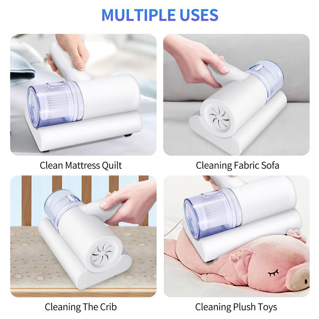3.7V Mattress Vacuum Cleaner Deep Cleaning Mite Remover White Box