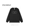 2024 Korean Trend Letter Print Couples Cotton Long Sleeve T-shirt