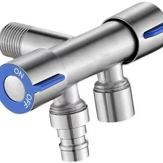 Bidet 2-weg omstelventielset met 304 roestvrijstalen sproeier