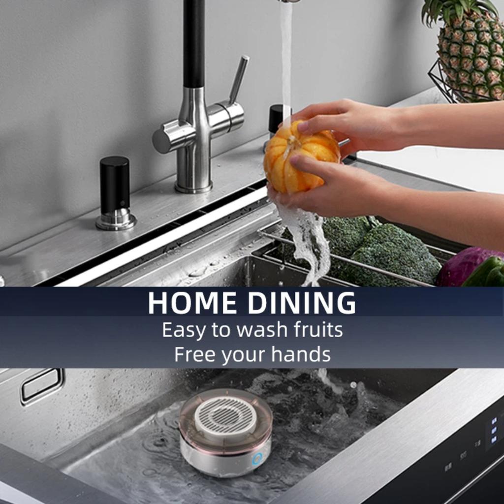 Wireless Portable Rotating Fruit and Vegetable Cleaner – Home Use Food Purifier for Pesticide Removal