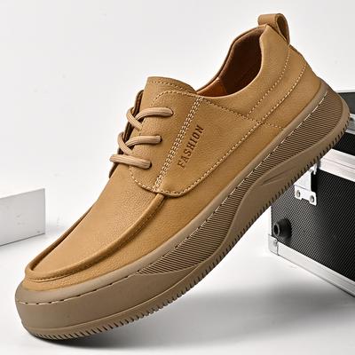 Fashion Trend Genuine Leather Casual Shoes for Men Hot Sale Comfortable Skateboard Shoes Leisure Man Urban Sneakers Outdoor Shoe