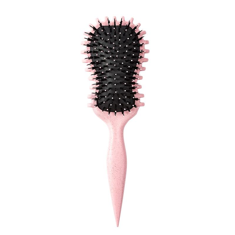 

2026 Curl Definition Styling Comb Hair Comb Guitar Bar Air Cushion Comb Massage Comb Bouncing Comb Fluffy Curly Hair Comb розовый