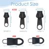 12Pcs Zippers Pulls Detachable Zippers Pulls Replacements Zippers Gripper Mend Fixer for Clothing Suitcase Luggage Bag