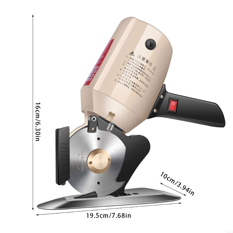 Electric Cloth Cutting Machine With 3Meter Powering Cord Electric Circular Fabric Cutter For Sewing Fabric Tailoring