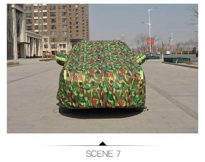 In-Stock Thickened Oxford Cloth Fleece Car Cover with Sunshade & Rain Protection