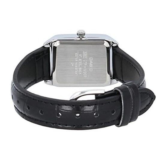 CASIO Standard Cheap Chipkashi Wristwatch Watch Ladies Quartz Brass Leather Black Silver LTP-V007L-7B1