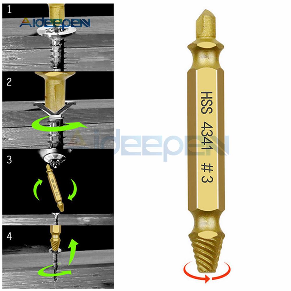 6pcs Damaged Screw Extractor Drill Bit Set Easily Take Out Broken Screw Bolt Remover Stripped Screws Extractor Demolition Tools