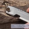 Titanium Alloy EDC Clover Multifunctional EDC Portable Outdoor Emergency Tool Multi-Pry Bar, Tool, Screwdriver, Clover,