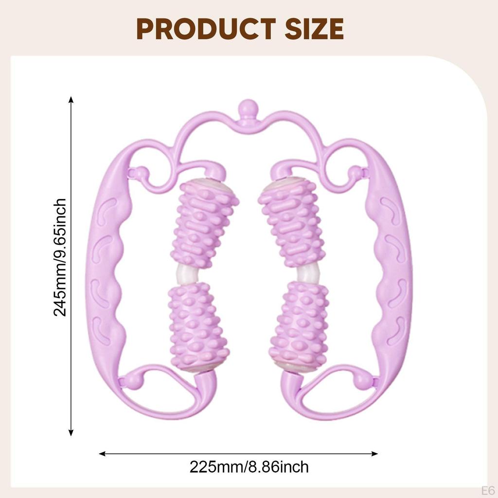 Hand Held Cellulite Massage Roller Deep Tissue Gift Manual Fascia Tool for Gym Workout