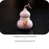 Prosperity and Fortune Ceramic Gourd Tea Pet Ornament for Tea Table and Room Decoration