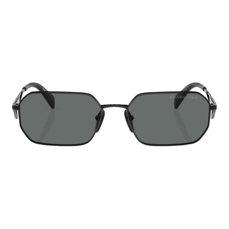 Prada Hohlrahmen Metall Quadrat Sonnenbrille Herren Sonnenbrille Schwarz PRA51S1AB5Z1