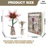 Wacocetoy Cross-Border Lily Puzzle 3D Wooden Toy 2-In-1 Set Diy Coloring Handmade Puzzle