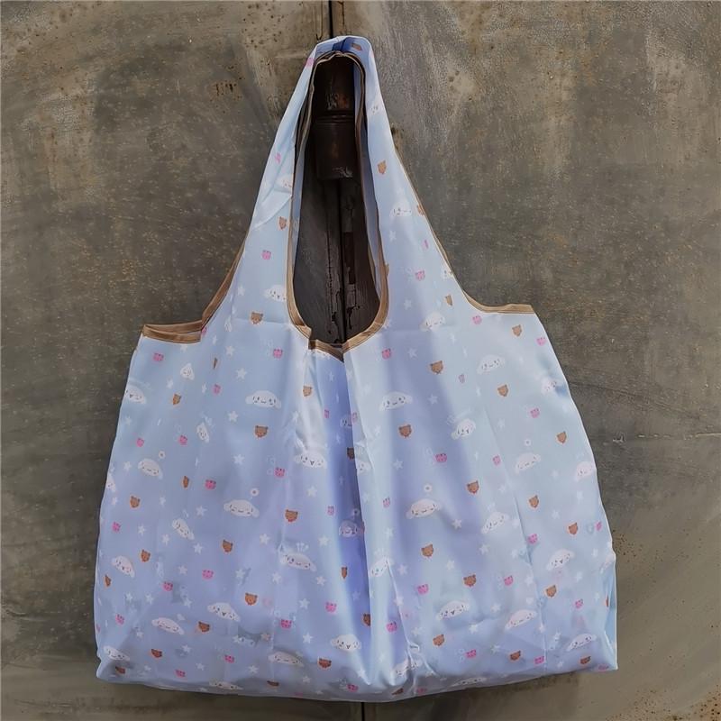 Eco-friendly Foldable Shopping Bag – Japanese & Korean Cartoon Design, Portable and Sturdy